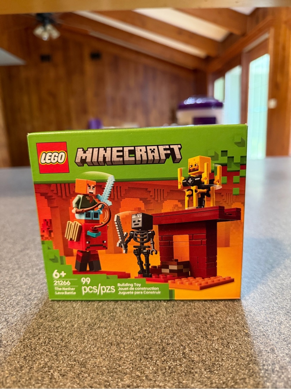 Lego Minecraft Nether Lava Battle